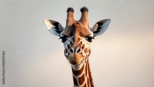 Obraz Close-Up View of a Giraffe (Giraffa camelopardalis)