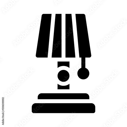 desk lamp glyph icon