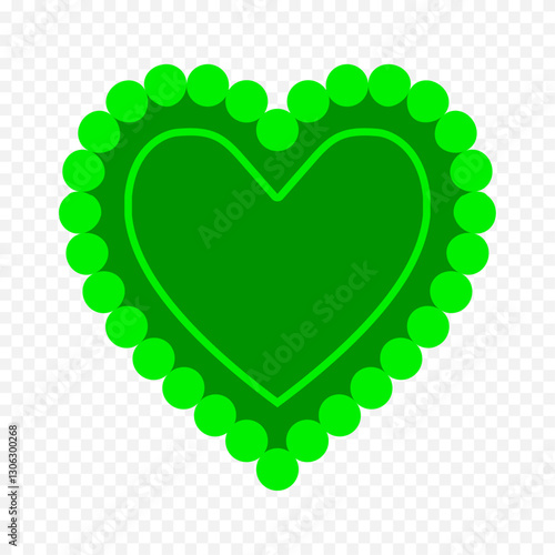 Hand drawn heart on white background. Valentines Day vector elements heart shapes love