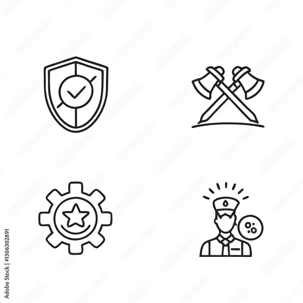 core values editable line icons core values editable line icons