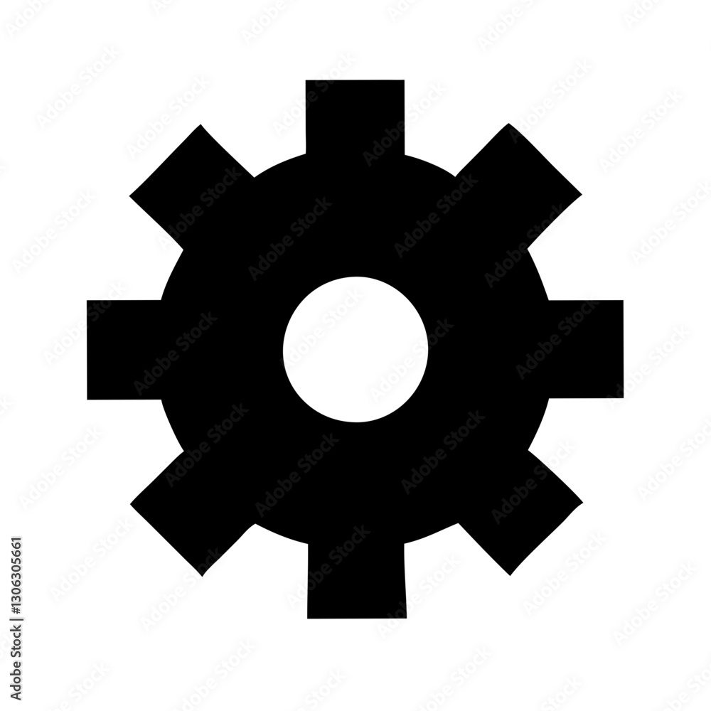 Cogwheel symbol. Gear wheel Vector icon
Cogwheel symbol. Gear wheel Vector icon
