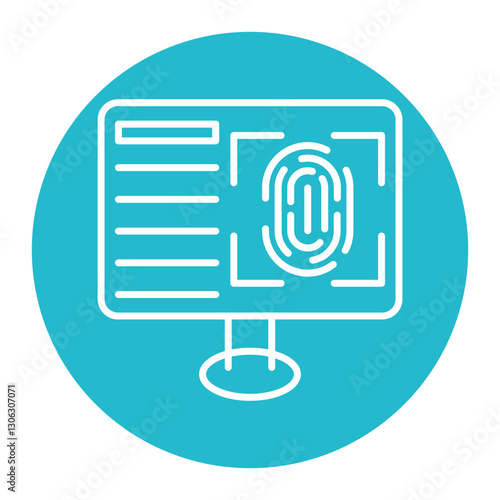 Biometric Data Icon