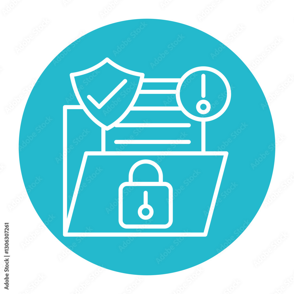 Personal Data Breach Icon Personal Data Breach Icon