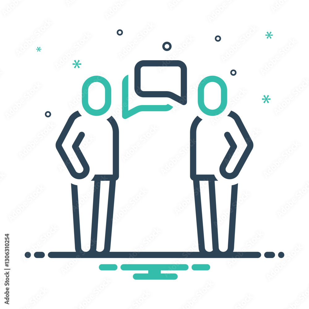 Mix icon for communication Mix icon for communication