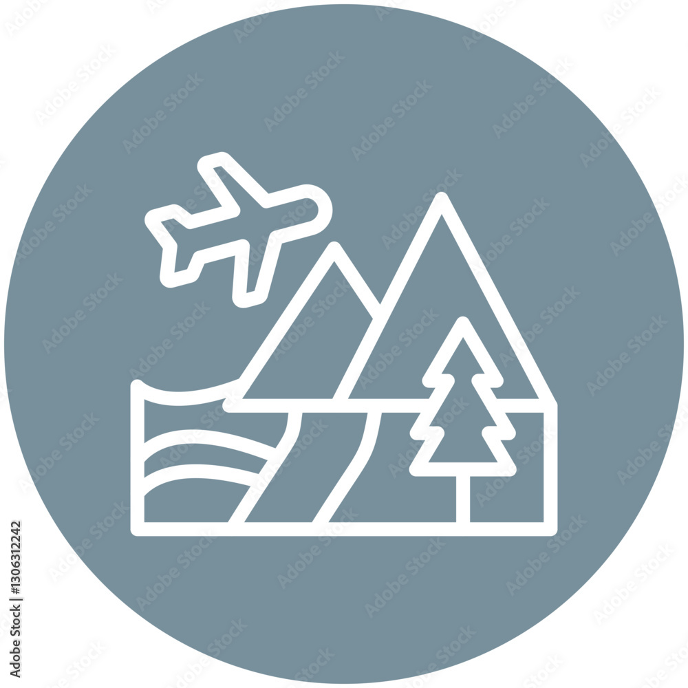 Obraz premium Adventure Tour Icon