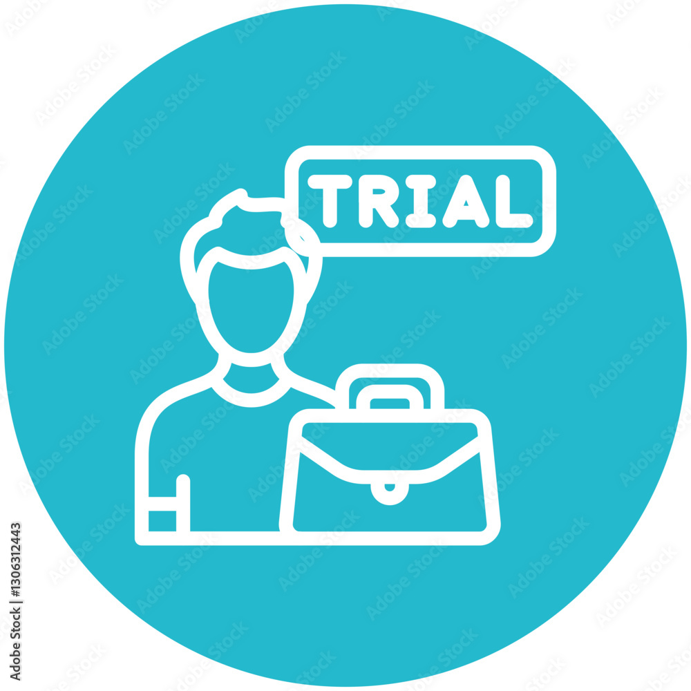 Job Trial Icon Job Trial Icon
