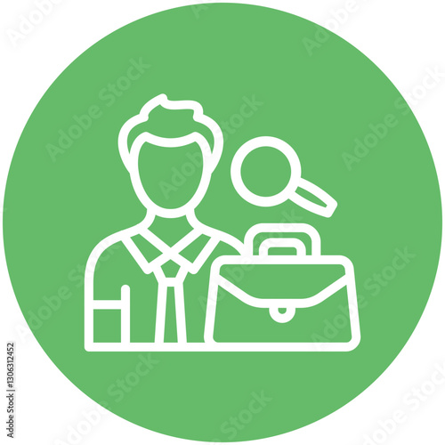 Job Seeker Male Icon