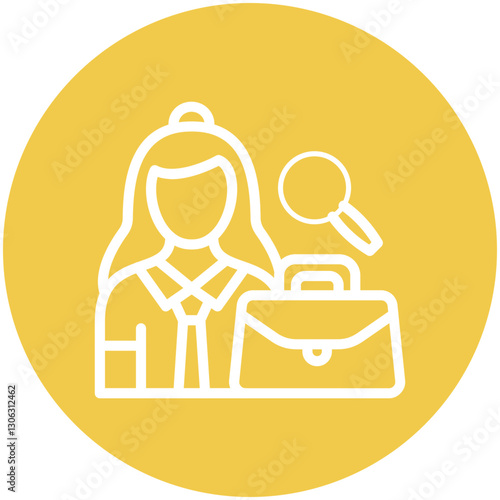 Job Seeker Female Icon