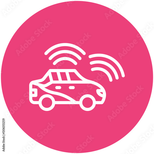 Self Driving Vehicle Icon