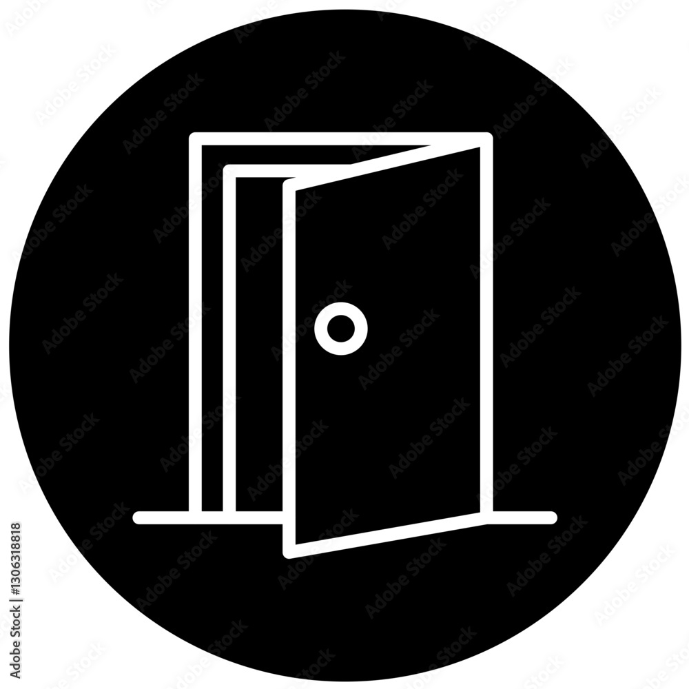 Vector Design Door Icon Style
