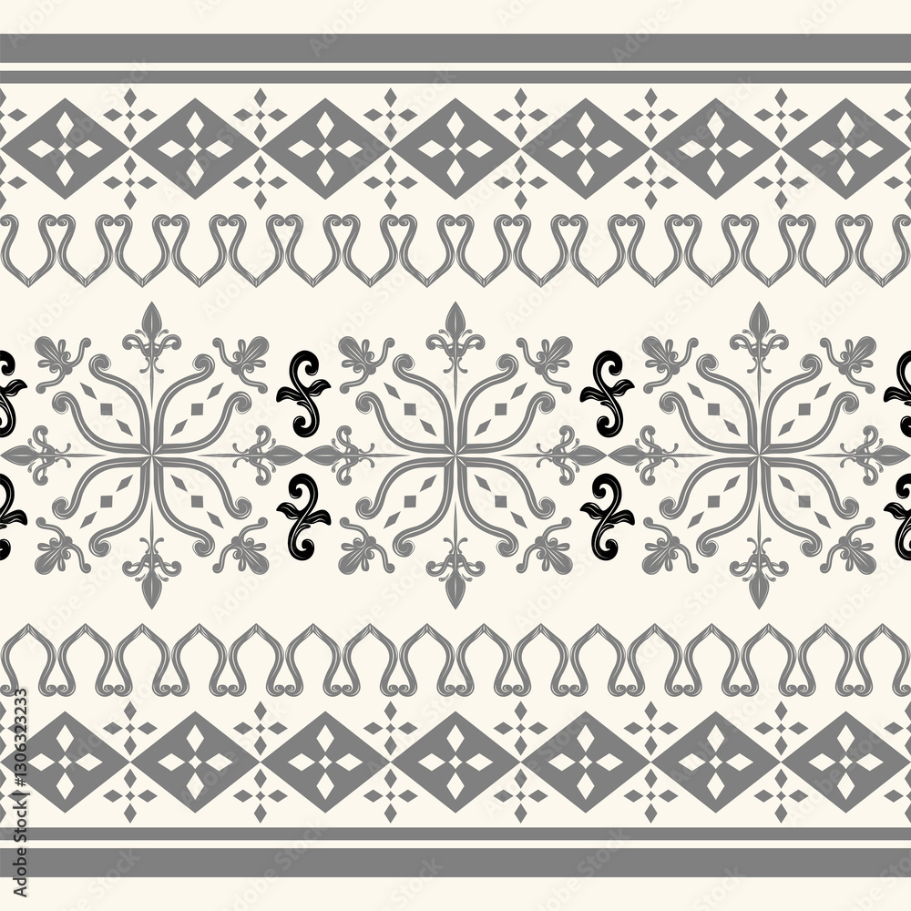 Beautiful Scroll Ornament Classy Floral Filigree Grey Silver on Beige Background Ancient Curly Geometric Decoration Seamless Pattern Border for Luxury Delicate Art Work Decoration Embroidery Silk Wall Beautiful Scroll Ornament Classy Floral Filigree Grey Silver on Beige Background Ancient Curly Geometric Decoration Seamless Pattern Border for Luxury Delicate Art Work Decoration Embroidery Silk Wall