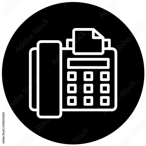 Vector Design Fax Icon Style