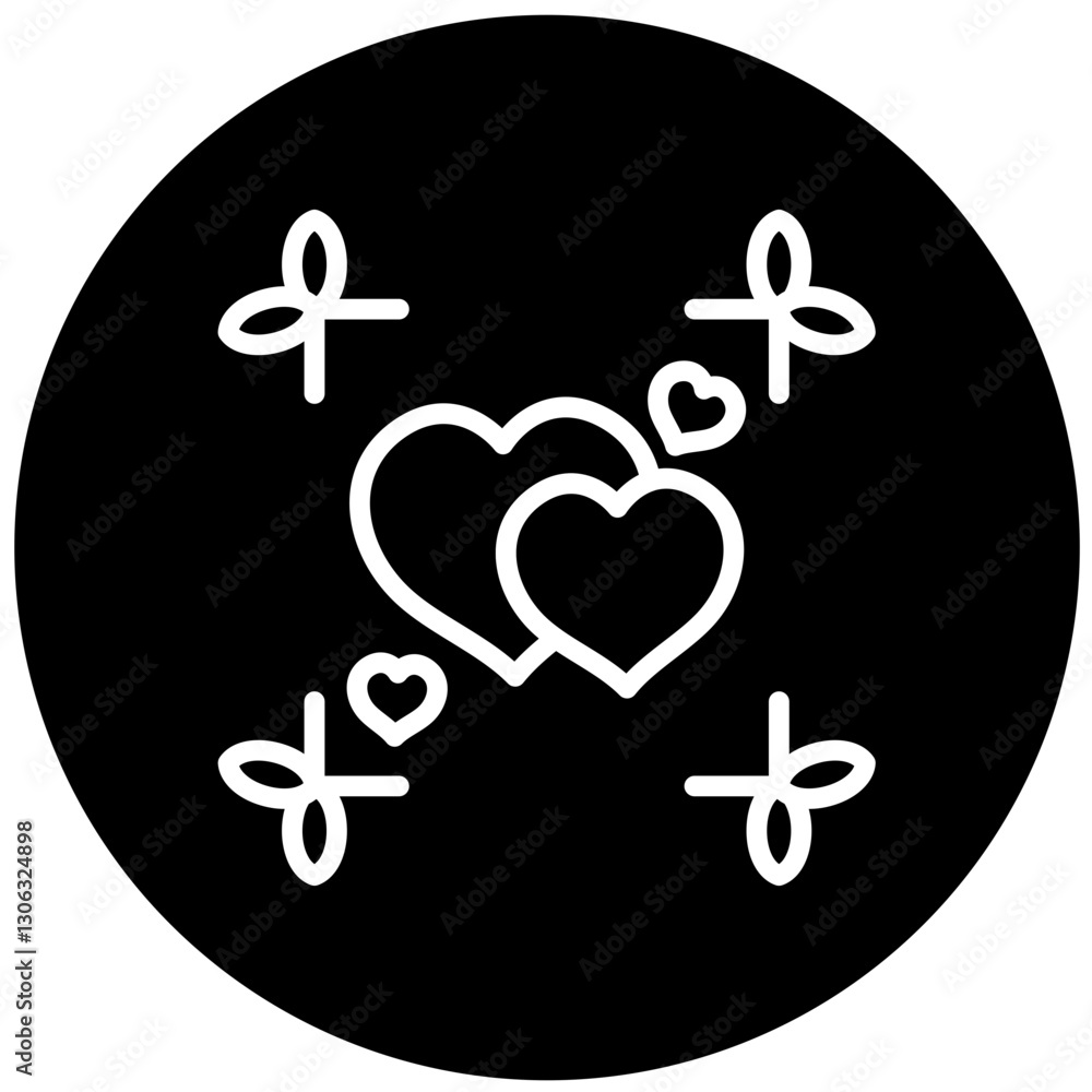 Vector Design Hearts Icon Style