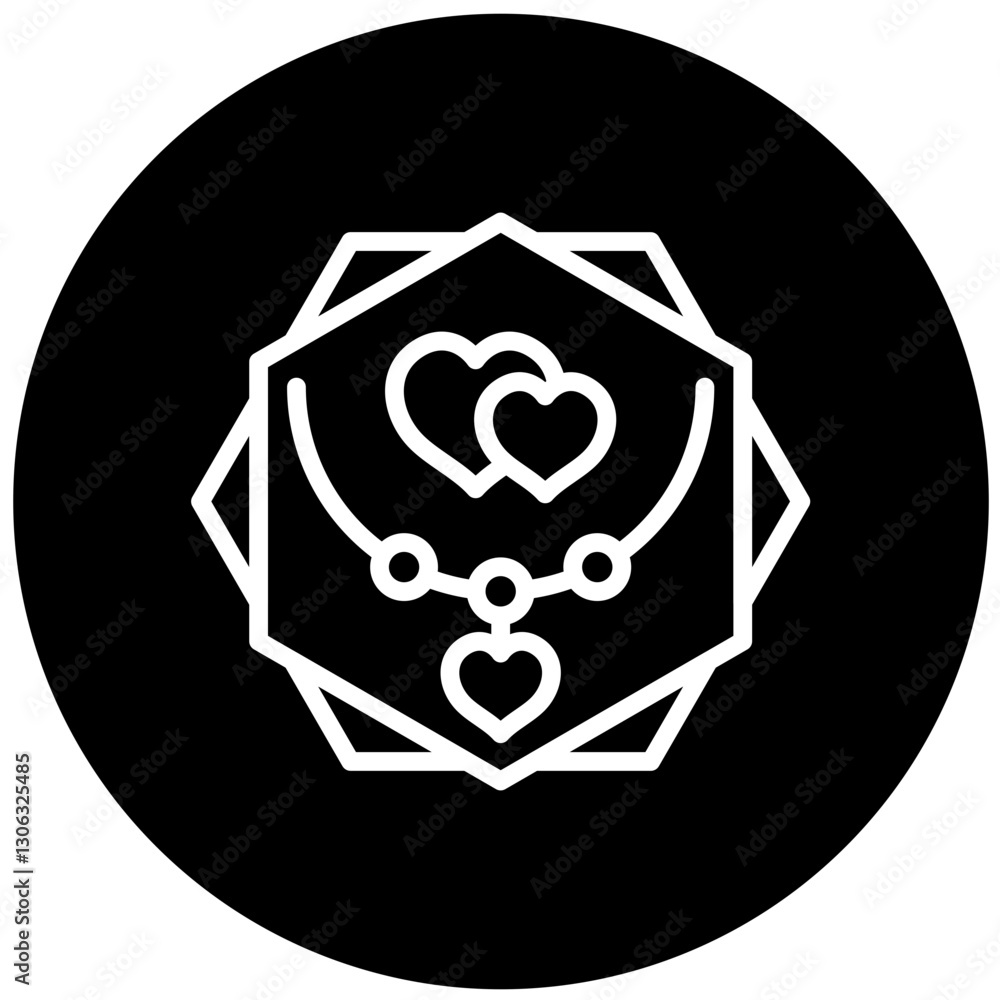 Obraz premium Vector Design Necklace Icon Style