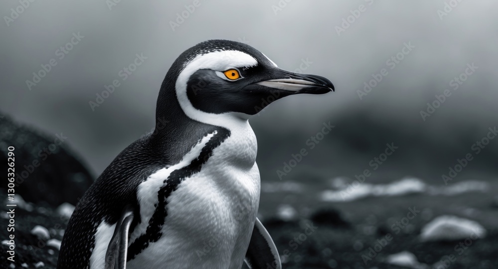 Fototapeta premium close-up view of a penguin from Valdes Peninsula, Patagonia, Argentina
