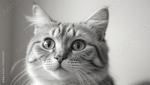 Wallpaper Mural humorous close-up of a cat's face Torontodigital.ca