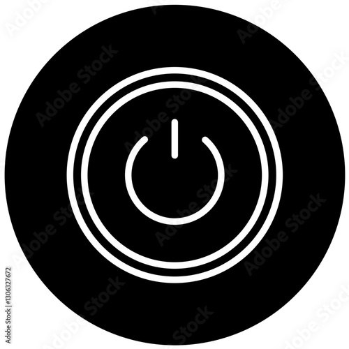 Vector Design Power Button Icon Style