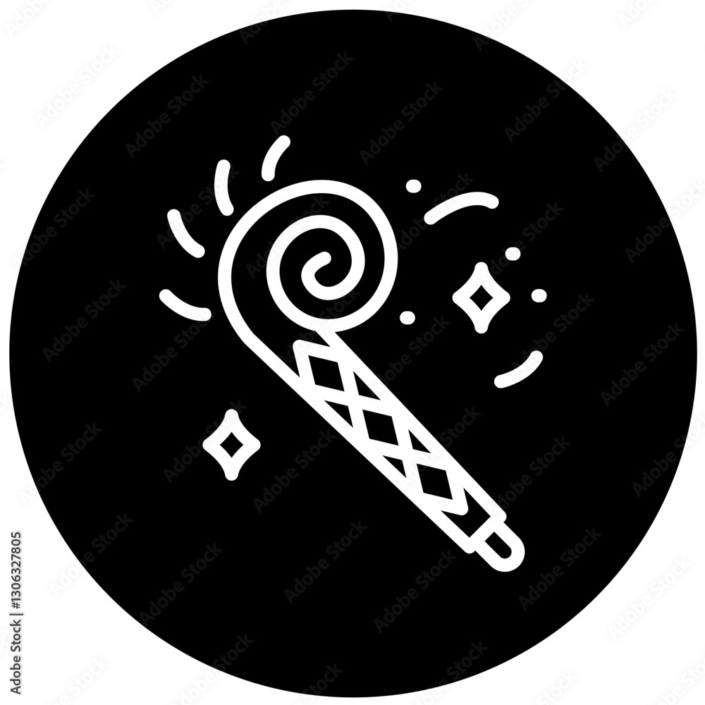 Vector Design Party Blower Icon Style Vector Design Party Blower Icon Style
