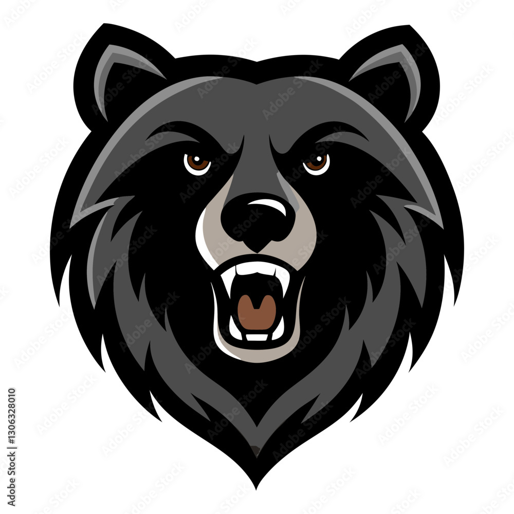 Black Bear head mascot logo design vector Black Bear head mascot logo design vector