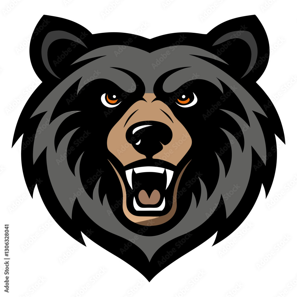 Black Bear head mascot logo design vector Black Bear head mascot logo design vector