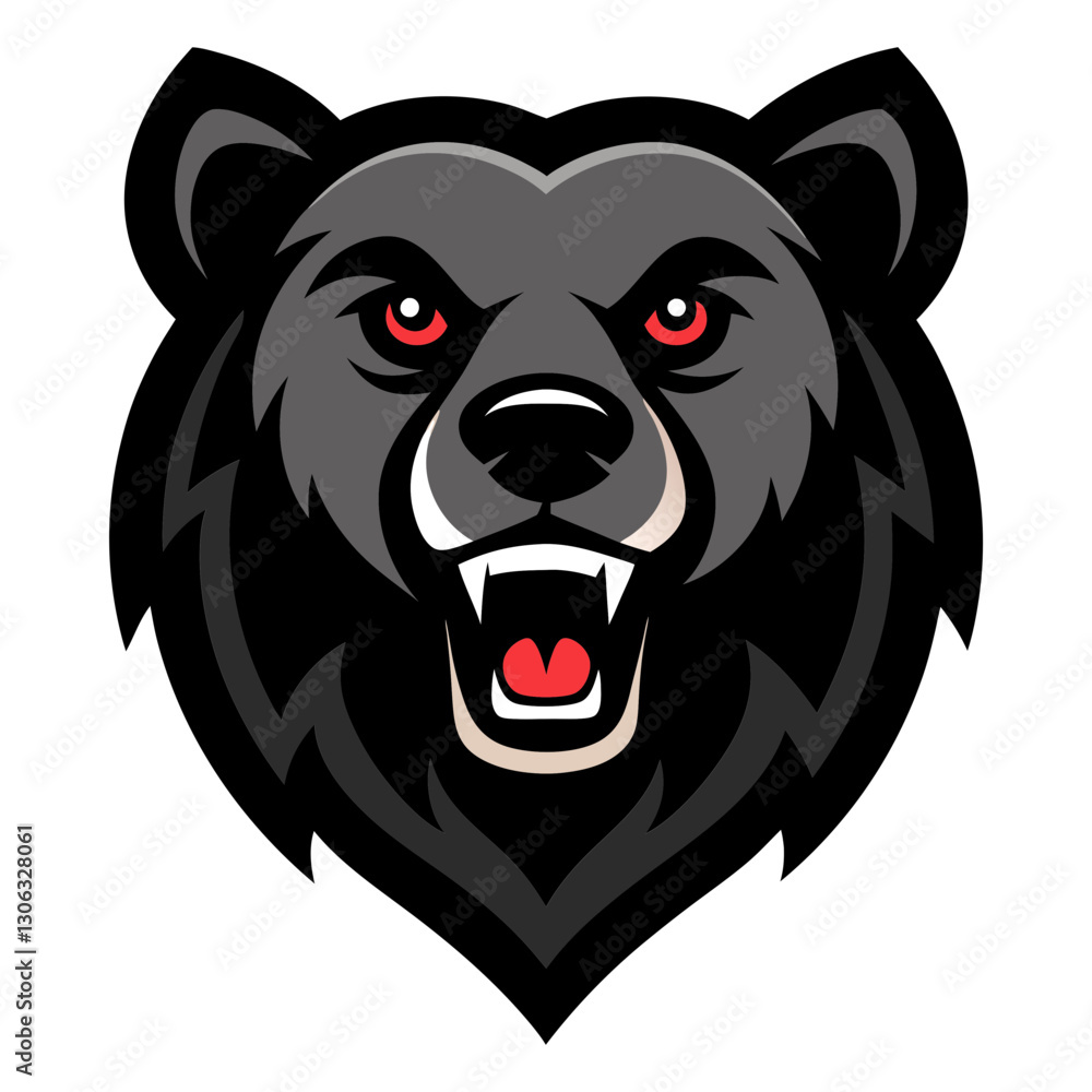 Black Bear head mascot logo design vector Black Bear head mascot logo design vector