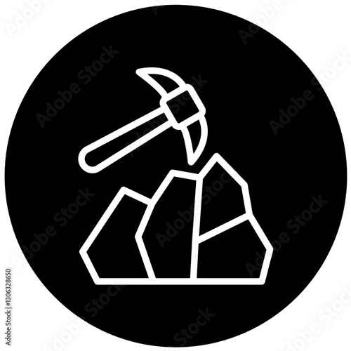 Vector Design Mining Icon Style