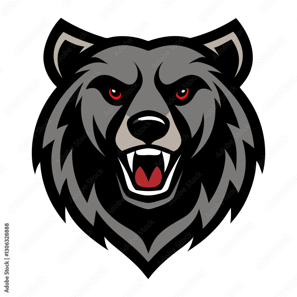 Black Bear head mascot logo design vector Black Bear head mascot logo design vector
