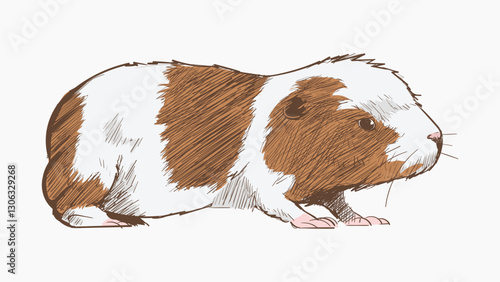 Cute hamster animal illustration vector