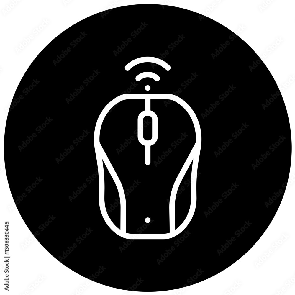 Vector Design Wireless Mouse Icon Style Vector Design Wireless Mouse Icon Style