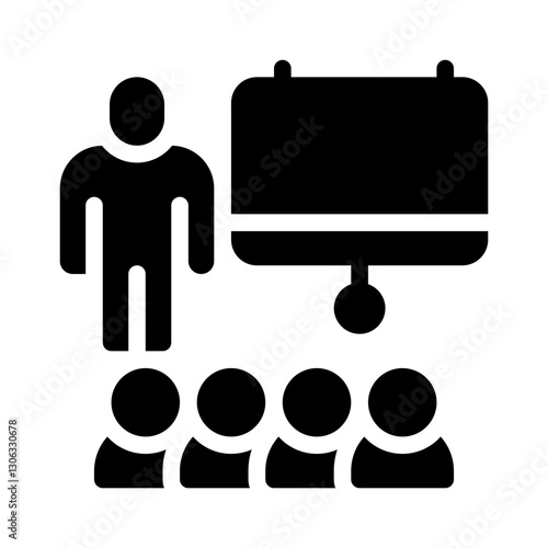 networking events glyph icon
