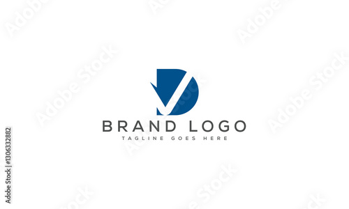 Creative DV logo for Branding  and Startups.