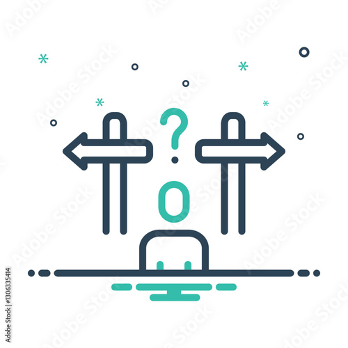 Mix icon for decision