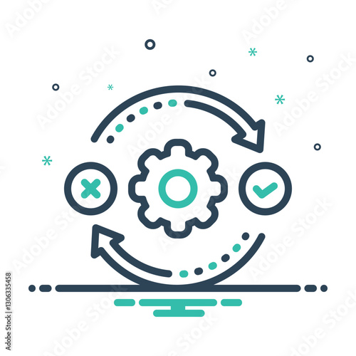Mix icon for decision