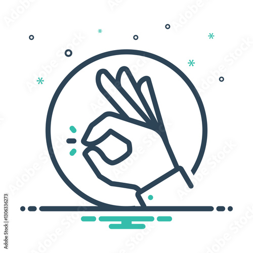 Mix icon for ok