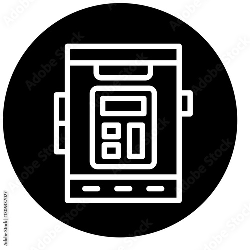 Vector Design Mobile Calculator Icon Style