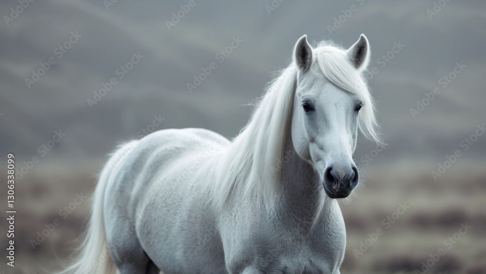 Obraz premium Icelandic horse - distinctive small breed known for its five natural gaits and recognized as the purest breed globally
