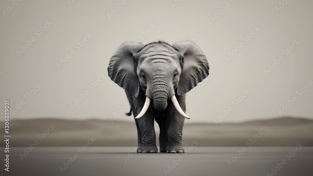 Obraz premium Joyful young elephant