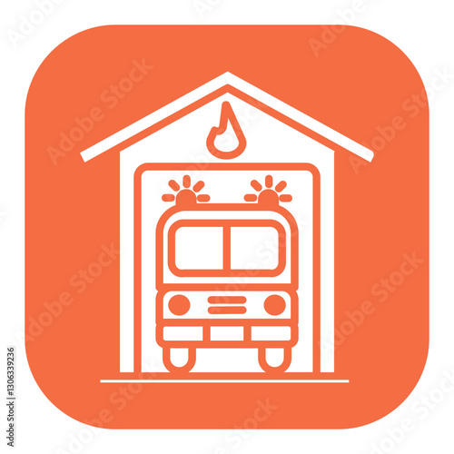 Firefighter Garage Icon