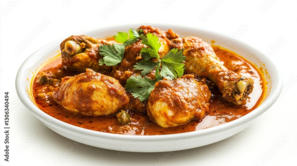 A delicious chicken curry showcases tender pieces of meat immersed in rich, spicy sauce adorned with fresh herbs. Perfect for a cozy meal with family or friends A delicious chicken curry showcases tender pieces of meat immersed in rich, spicy sauce adorned with fresh herbs. Perfect for a cozy meal with family or friends