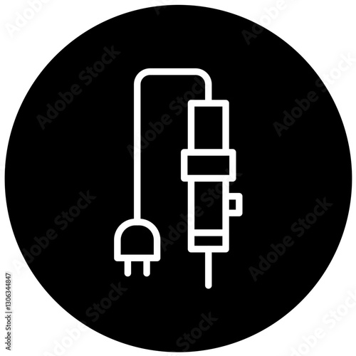 Soldering Iron Vector Design Icon Style