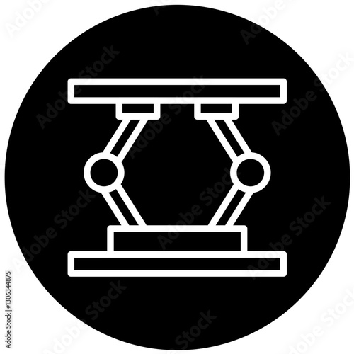 Hydraulic Jack Vector Design Icon Style