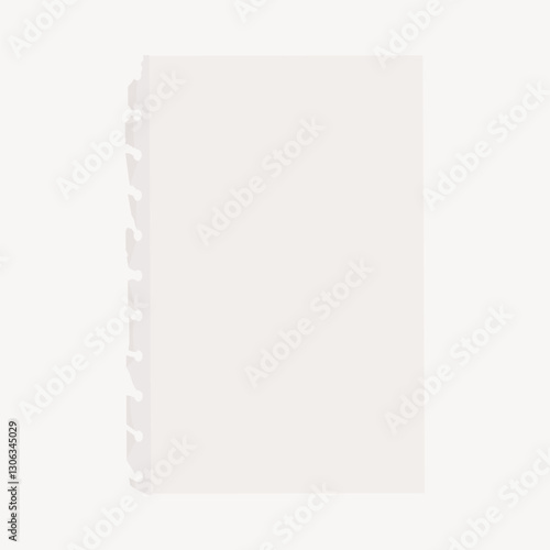 Greige note paper clipart vector