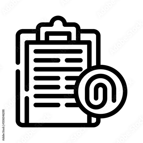 attachment line icon