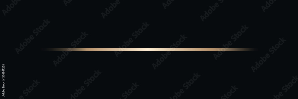 Golden divider line collage element vector Golden divider line collage element vector