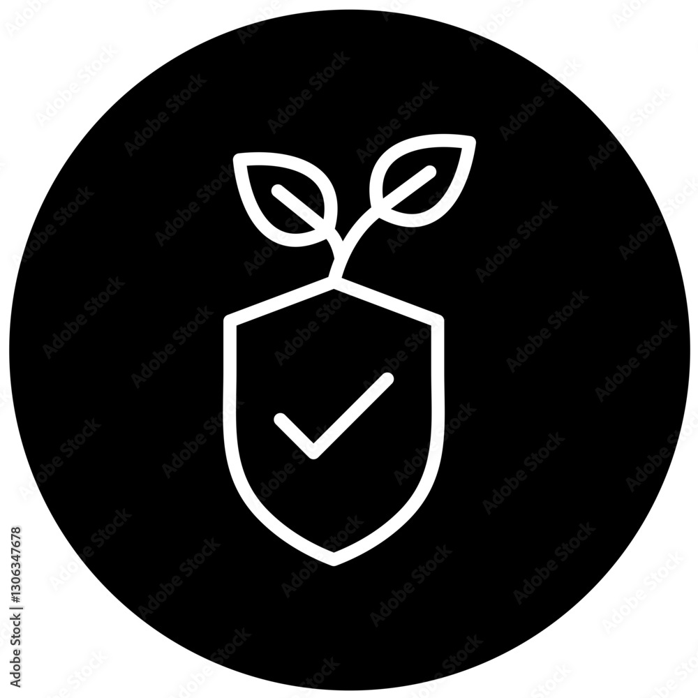Environmental Protection Vector Design Icon Style Environmental Protection Vector Design Icon Style