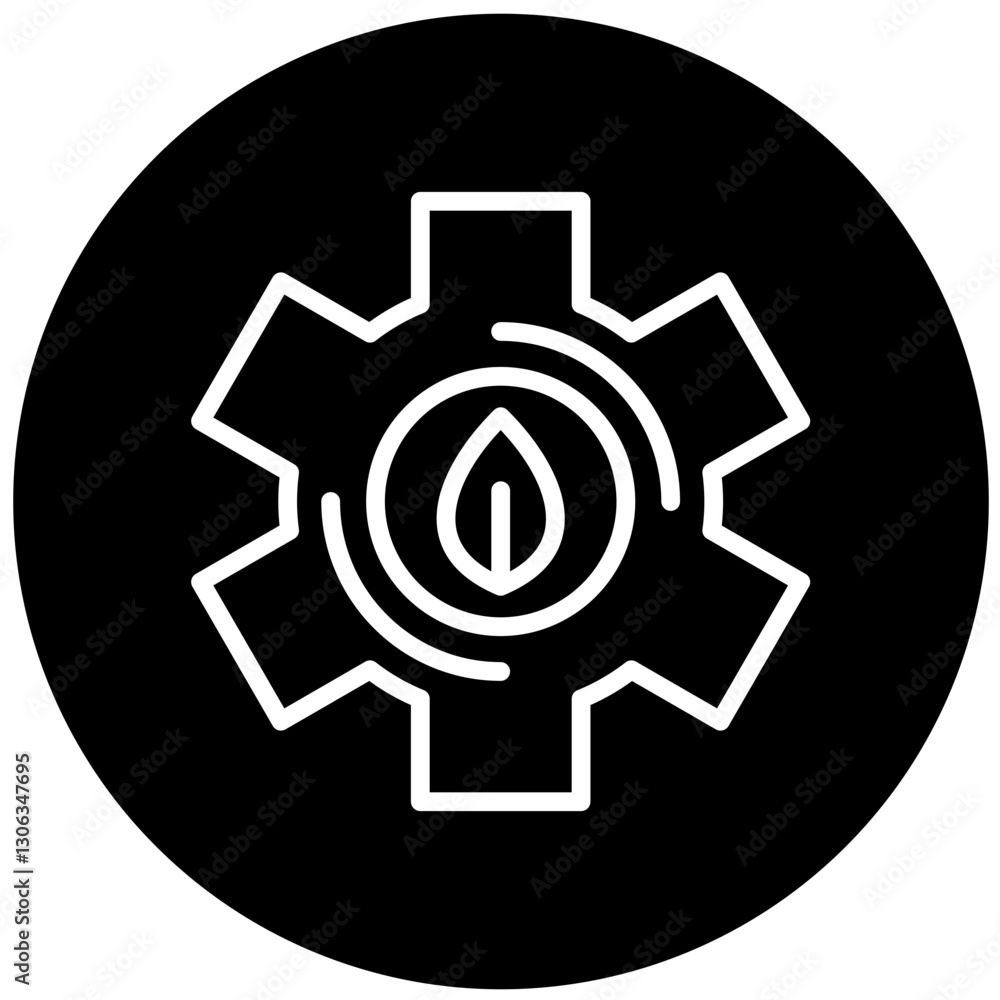 Green Technology Vector Design Icon Style Green Technology Vector Design Icon Style