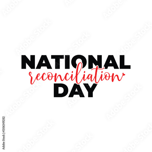 National Reconciliation Day. black Shirt. Vector Illustration Icon.
