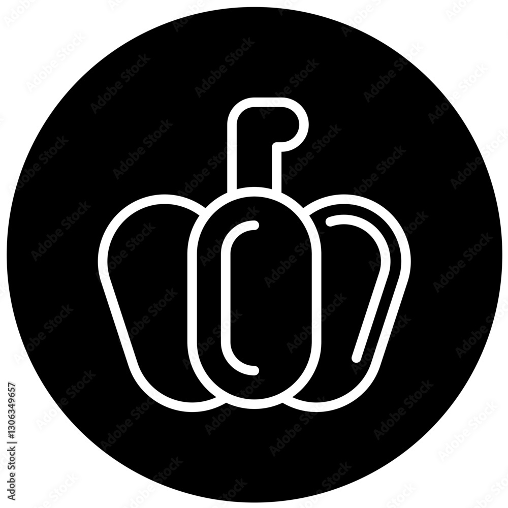 Bell Pepper Vector Design Icon Style Bell Pepper Vector Design Icon Style