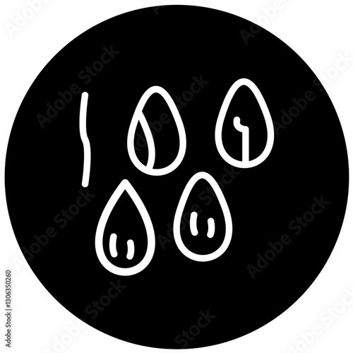 Chia Seeds Vector Design Icon Style