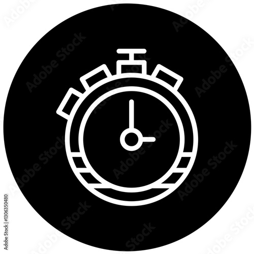 Stopwatch Vector Design Icon Style